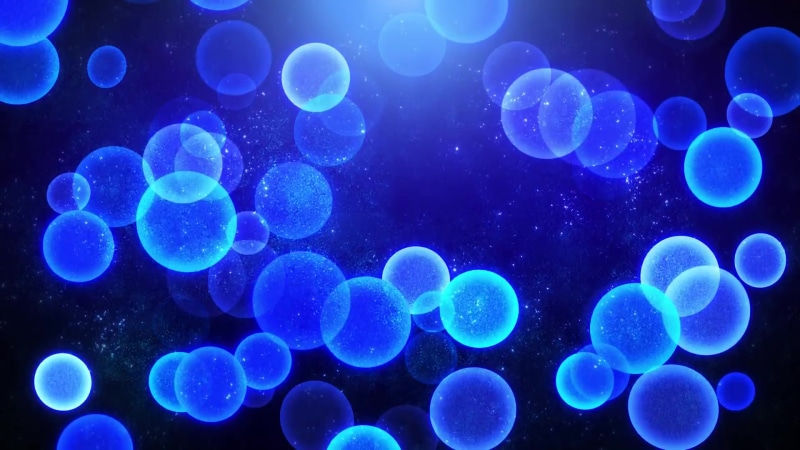 Blue Natural Watercolor Textures And Circles Live Wallpaper