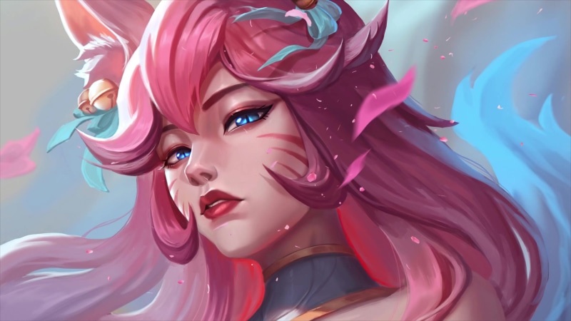 4K Spirit Blossom Sakura Ahri League Of Legends Live Wallpaper