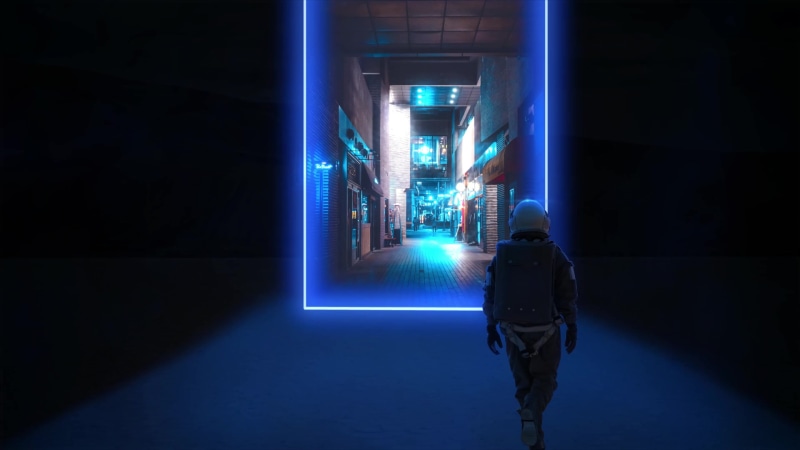 4K Space Portal Live Wallpaper