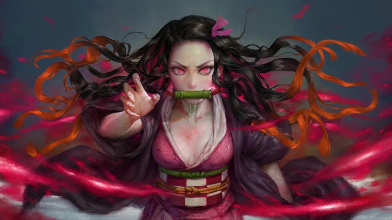 4K Nezuko Kamado Demon Kimetsu No Yaiba Live Wallpaper