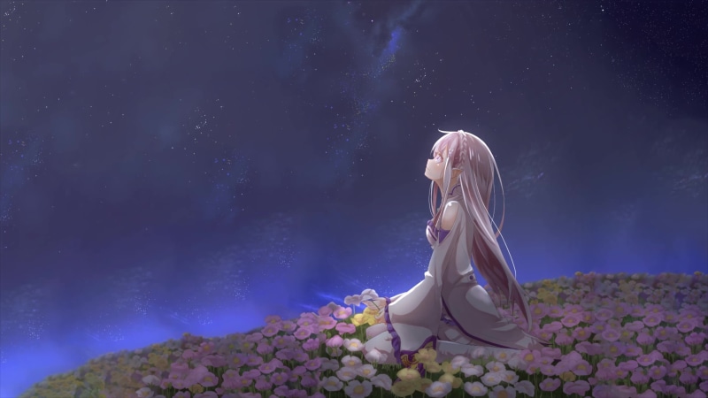 Anime Girl Sitting On The Field Live Wallpaper | 3840x2160