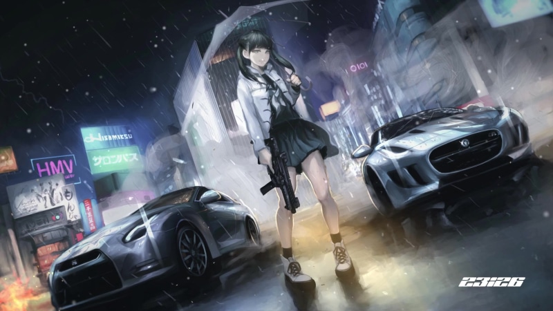 Schoolgirl Assassin Live Wallpaper