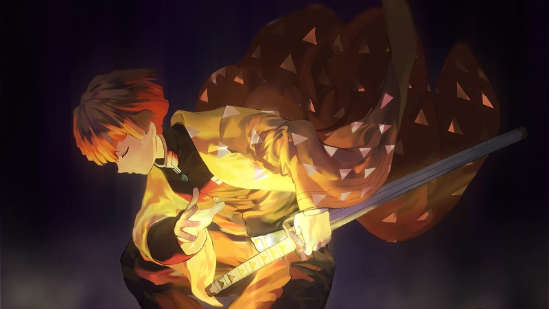 Sleeping Zenitsu Attack Live Wallpaper