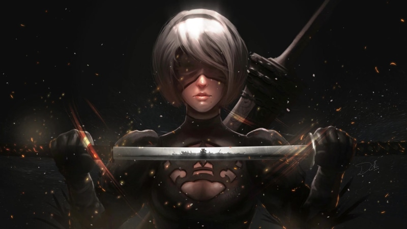 Nier Automata Sword Live Wallpaper