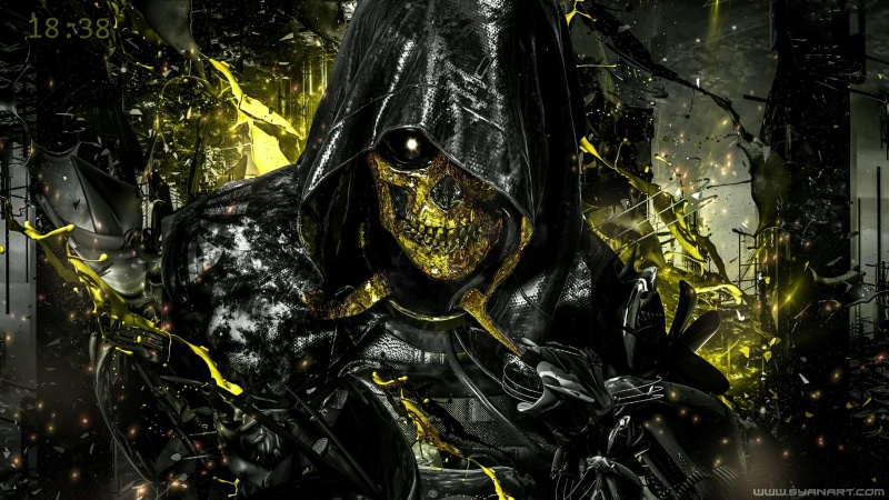 Gold Mask Death Stranding Live Wallpaper