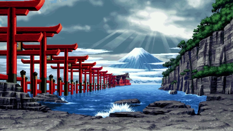 16 bit Japanese Beach Live Wallpaper