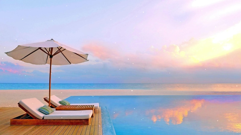 Luxury Resort Pool Live Wallpaper