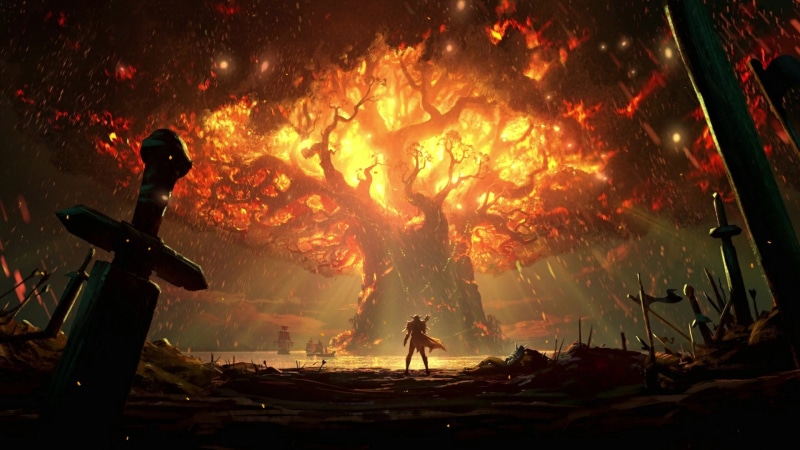 Teldrassil Burning WOW Live Wallpaper