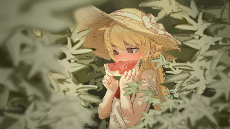 Shinobu Oshino Kiss Shot Live Wallpaper