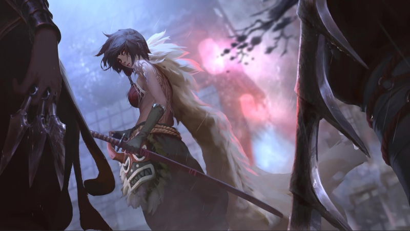 In The Rain Mineko Live Wallpaper