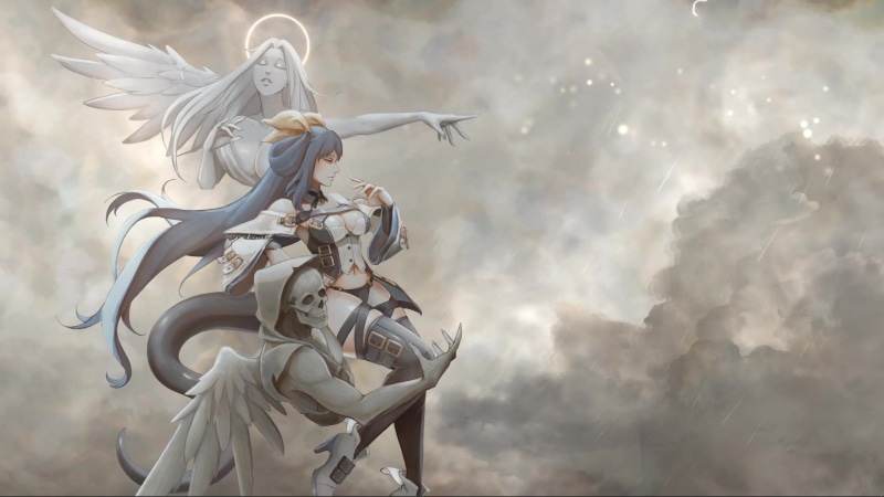 Angel in the Stormy Sky Live Wallpaper
