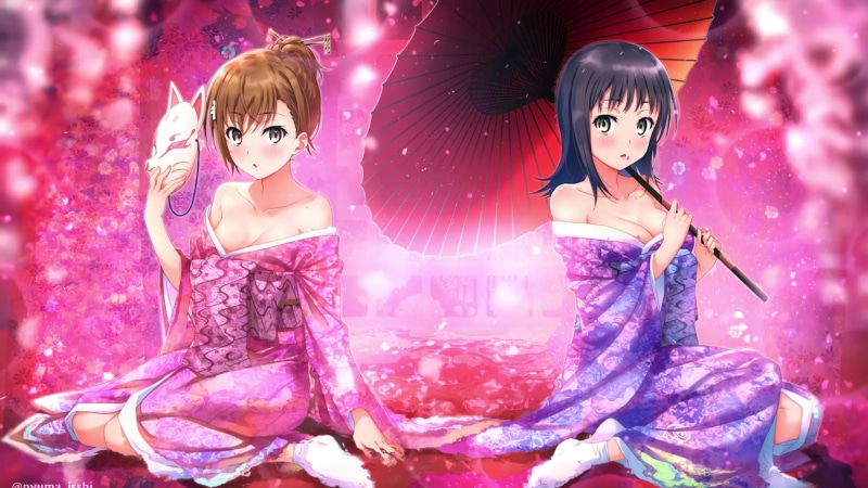 Mikoto Misaka And Itsuwa A Certain Magical Index Live Wallpaper