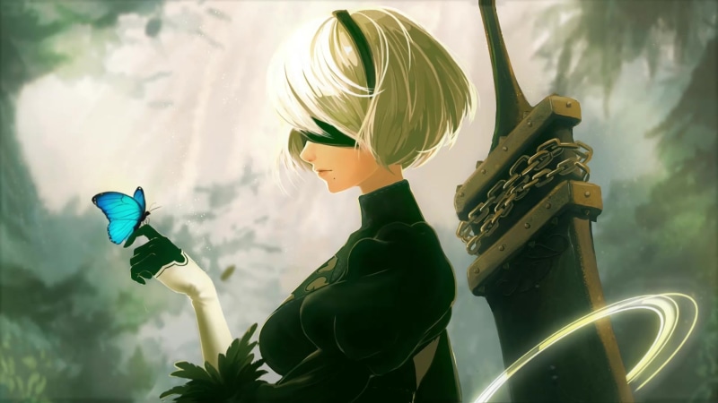 2b Butterfly Nier Automata Live Wallpaper
