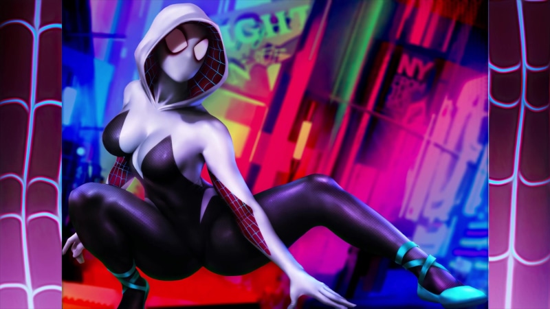 Spider Gwen Spiderman Into The Spiderverse 4K Live Wallpaper