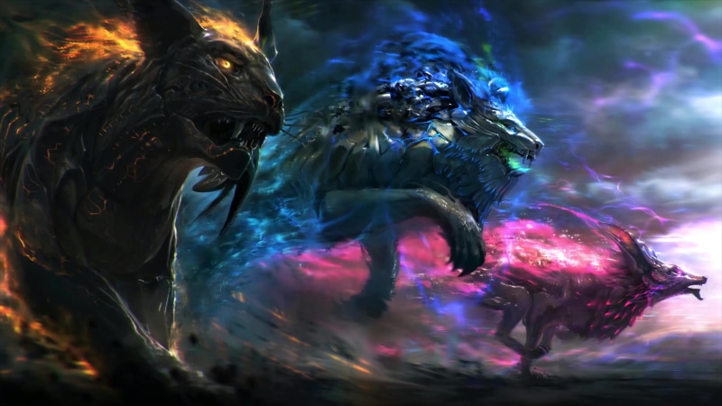 Gods Of Sound, Dark Fantasy Animals 4K Live Wallpaper
