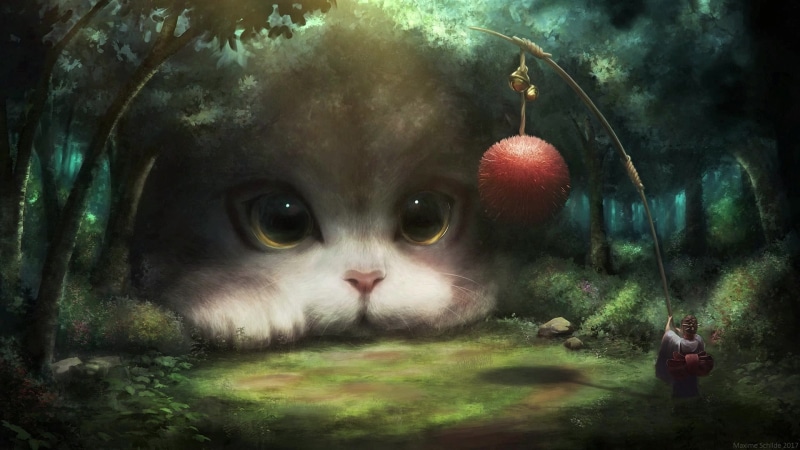 Giant Cute Cat Live Wallpaper