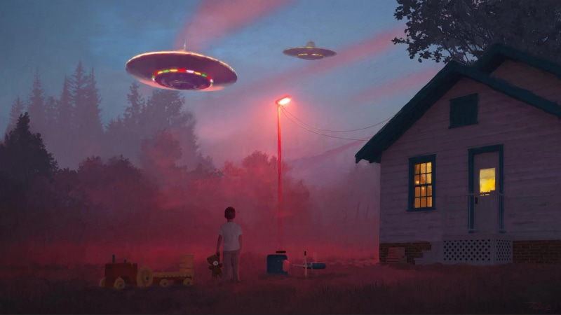UFO And Kid Live Wallpaper
