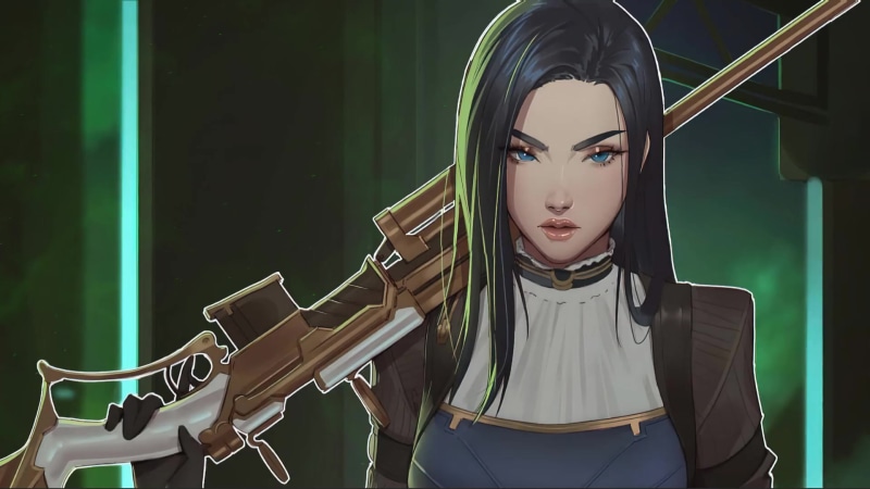 Arcane Caitlyn With Gun Live Wallpaper