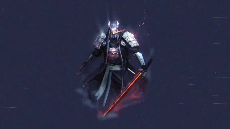 cyborg samurai art Live Wallpaper