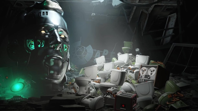 Apeture Desk Job Cave Johnson Head Live Wallpaper