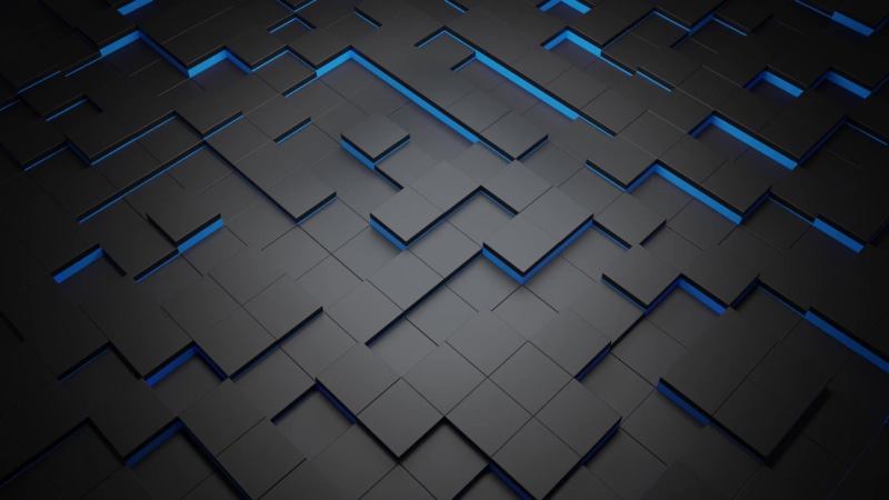 Animated Squares Blue Live Wallpaper