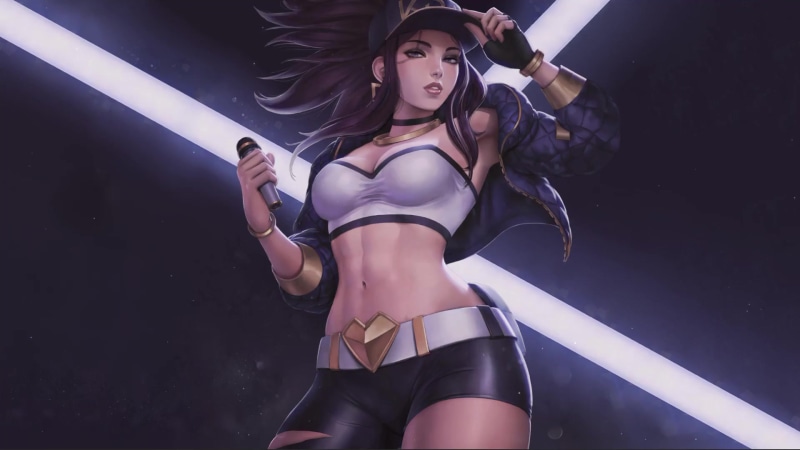 KDA Akali Pop Star Live Wallpaper