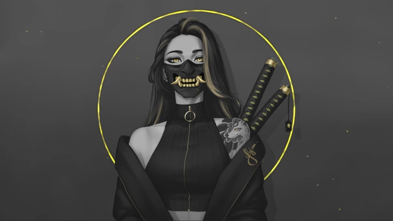 Oni Mask Artwork By Tristan Yajuu Bour Live Wallpaper