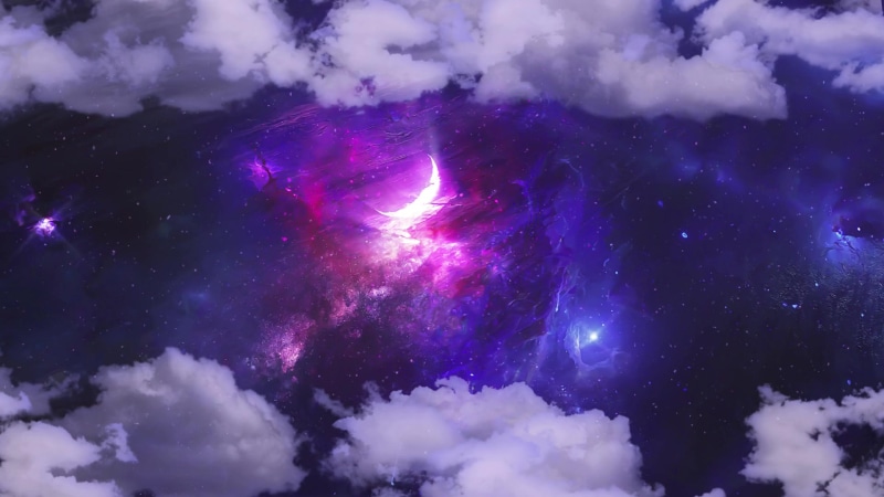 Crescent Moon Reflection Live Wallpaper