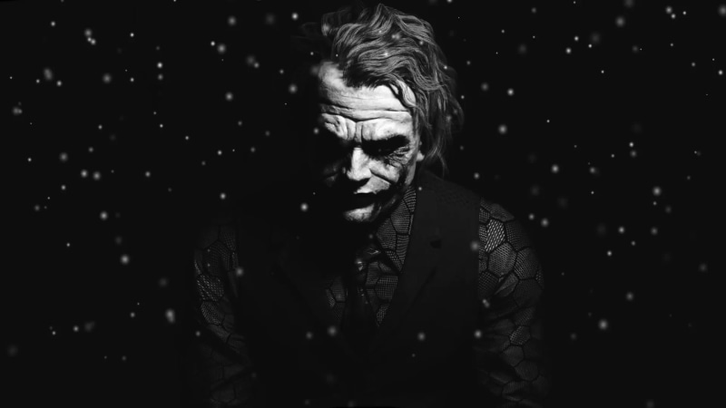 Joker Black White Live Wallpaper