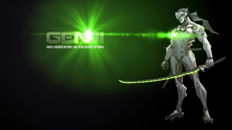 Genji Green Overwatch Live Wallpaper