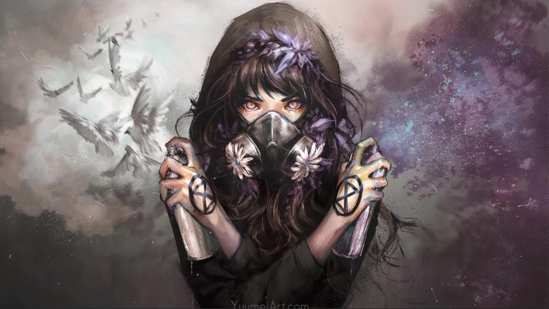 Animated RGB Girl Live Wallpaper