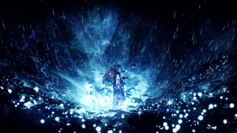Most Beautiful World, girl, rain, umbrella, fantasy Live Wallpaper