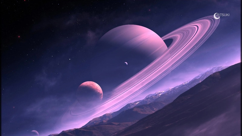 Mythic Horizon, Saturns Landscape Live Wallpaper