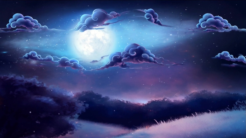 Cloudy Night Sky Live Wallpaper