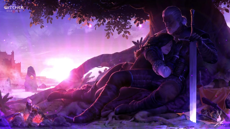 Yennefer Geralt The Witcher Live Wallpaper