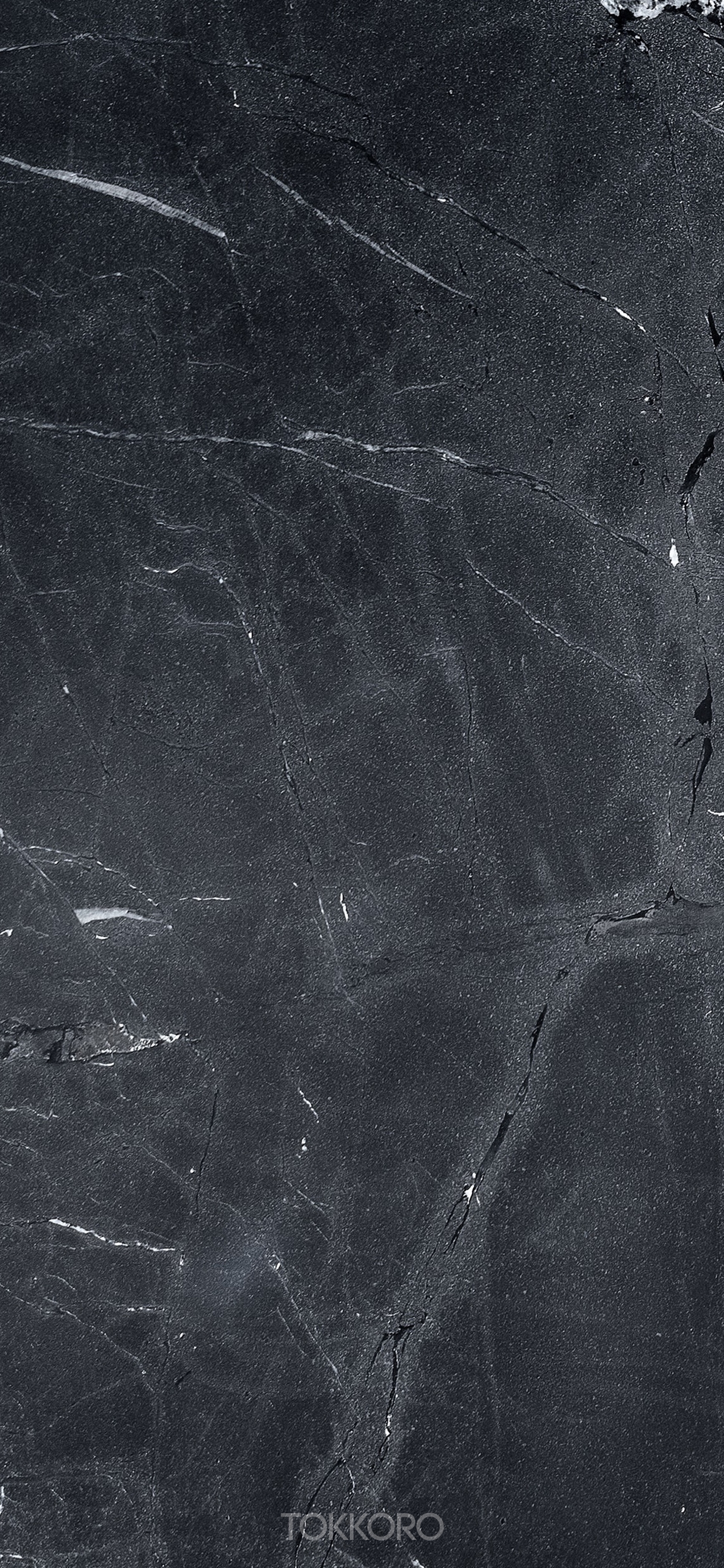Black marble texture with white veins HD Phone Wallpaper