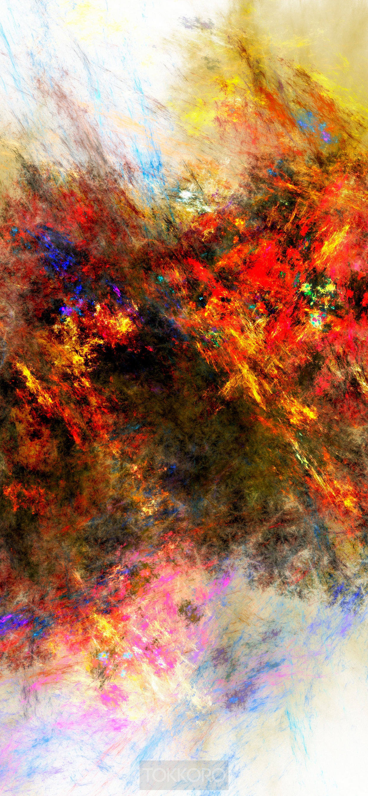 Abstract multicolor wash drawing HD Phone Wallpaper