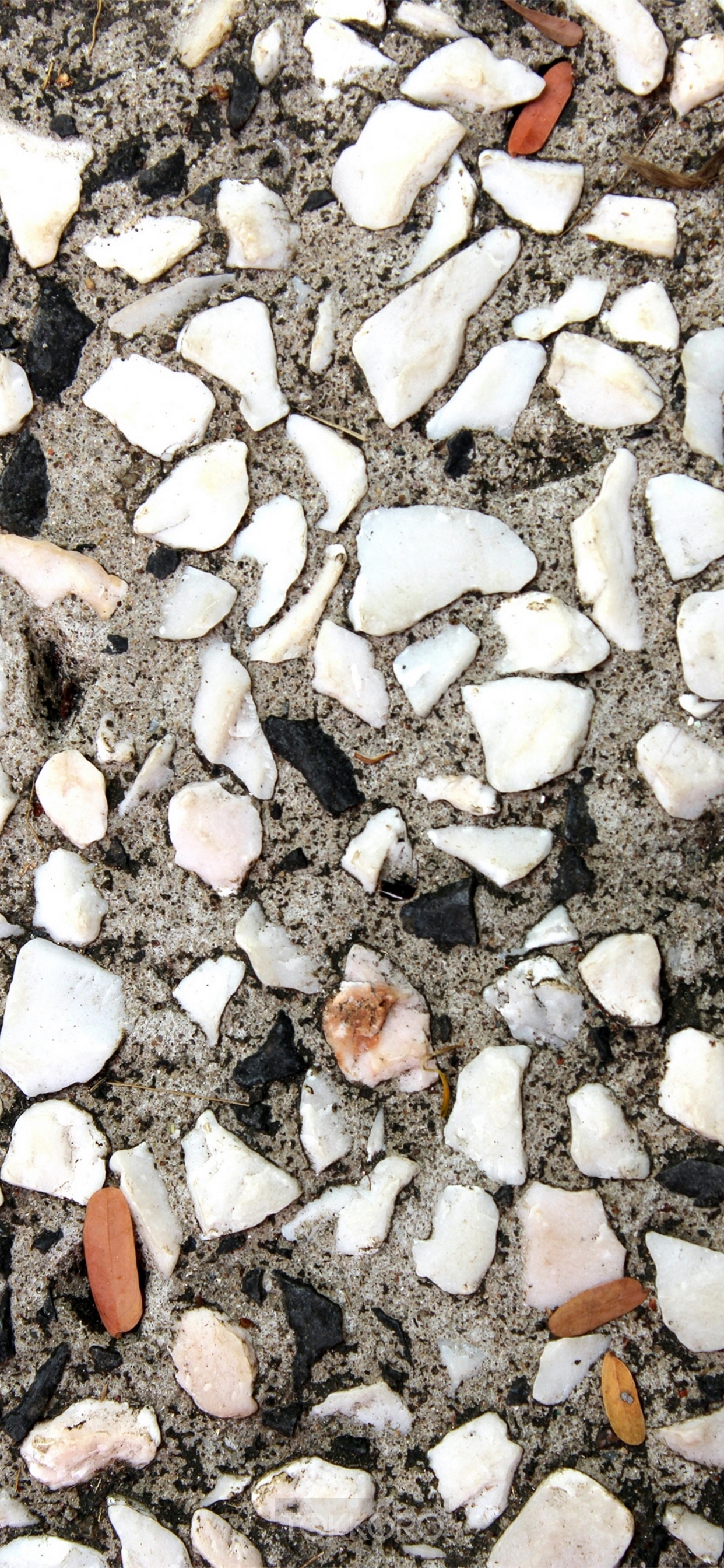 Close-up of aggregate concrete with stones HD Phone Wallpaper