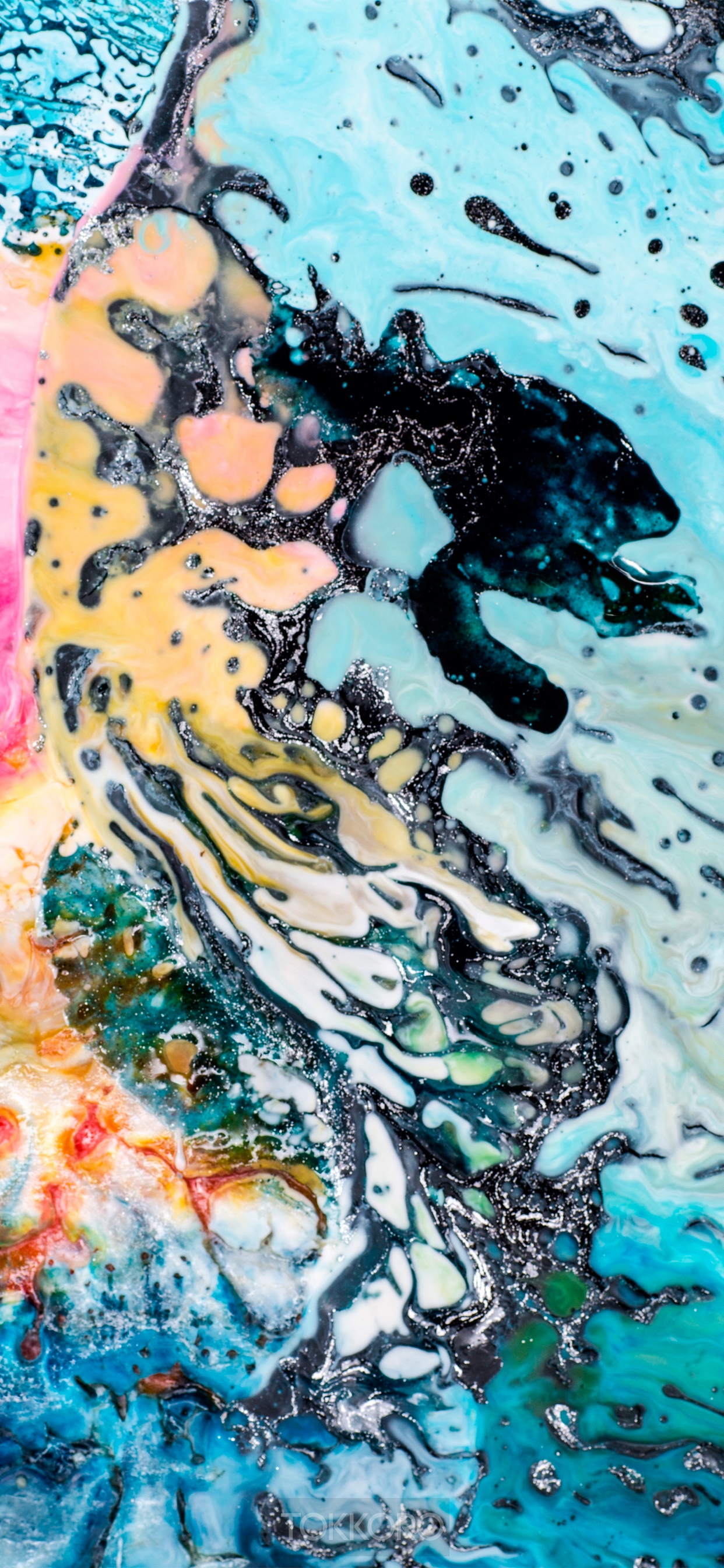 Abstract multicolor wash drawing HD Phone Wallpaper