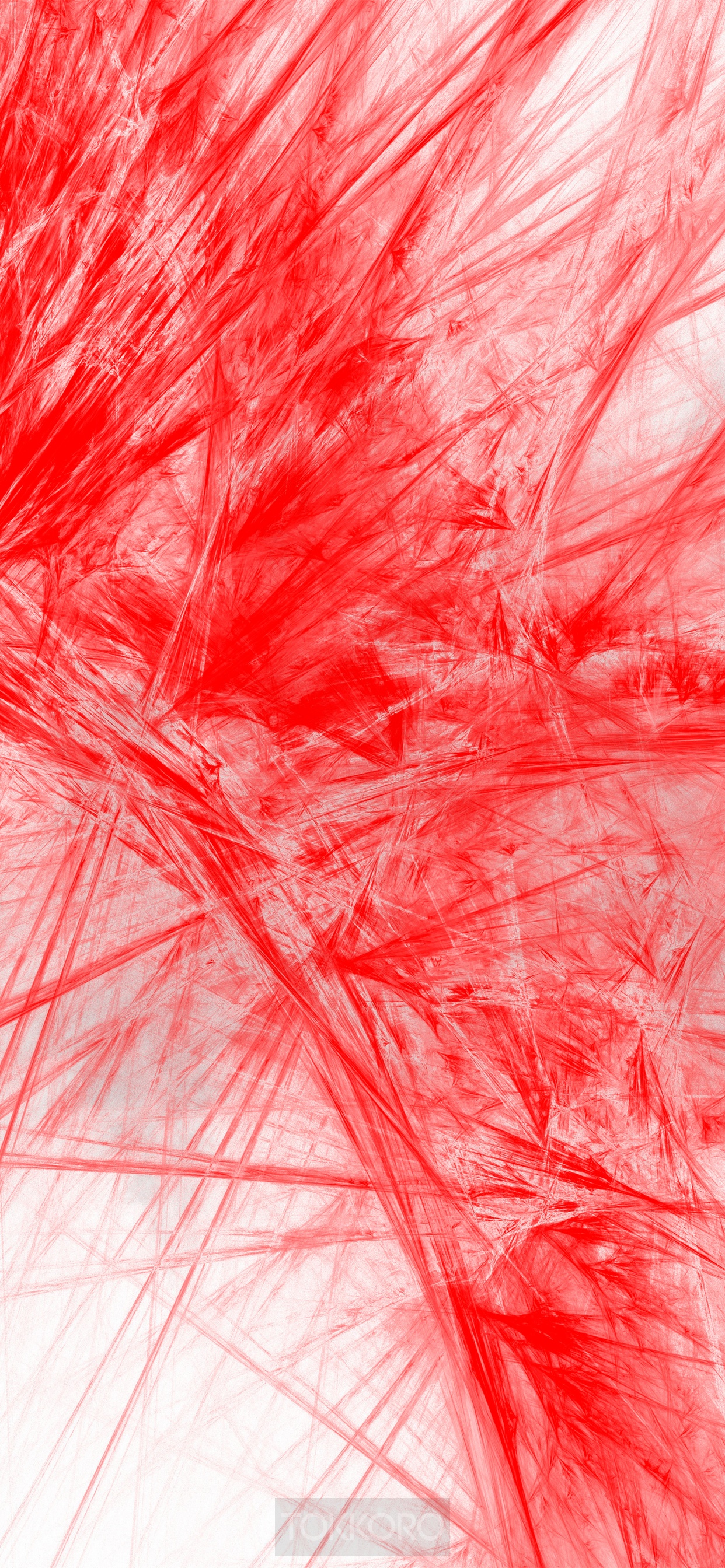 Abstract Red Fractal Pattern HD Phone Wallpaper