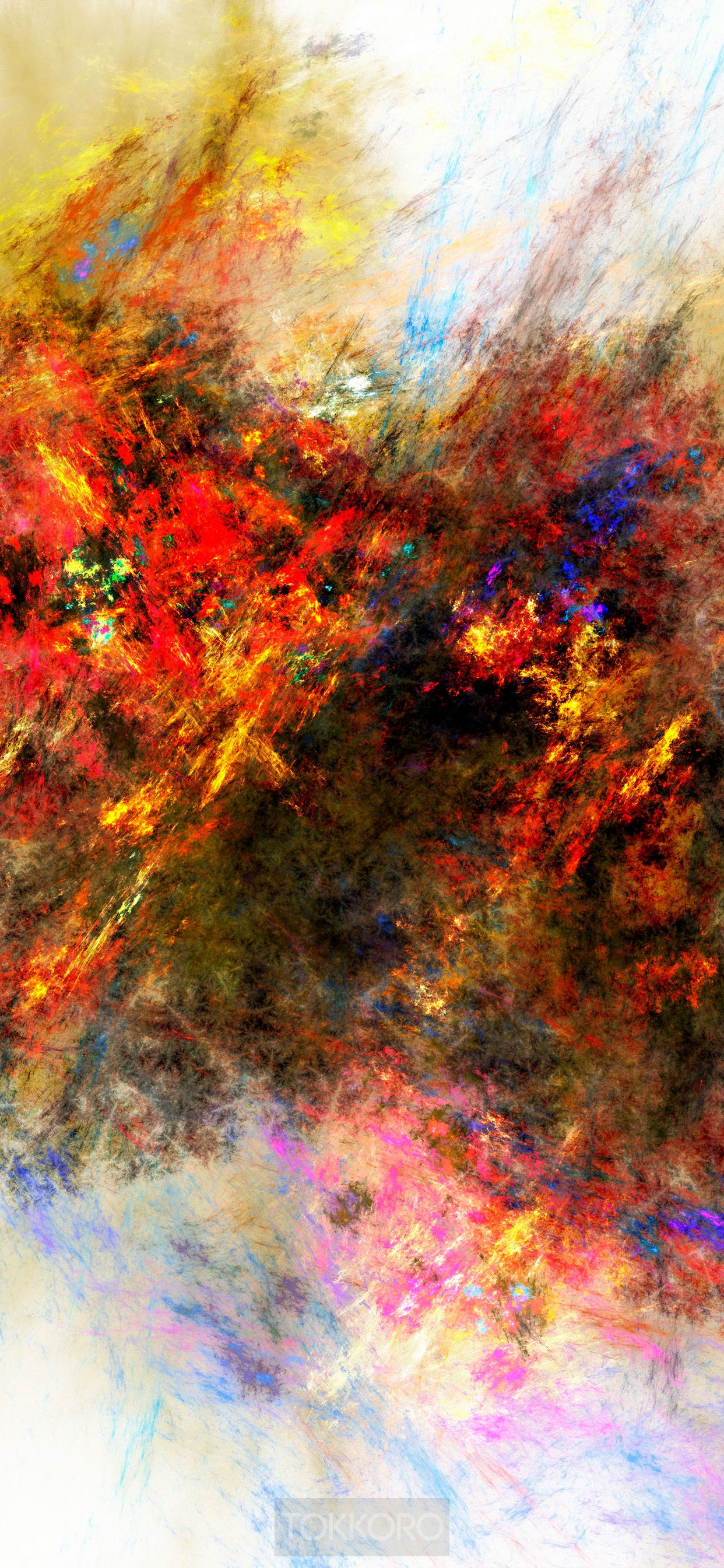 Abstract multicolor wash drawing HD Phone Wallpaper
