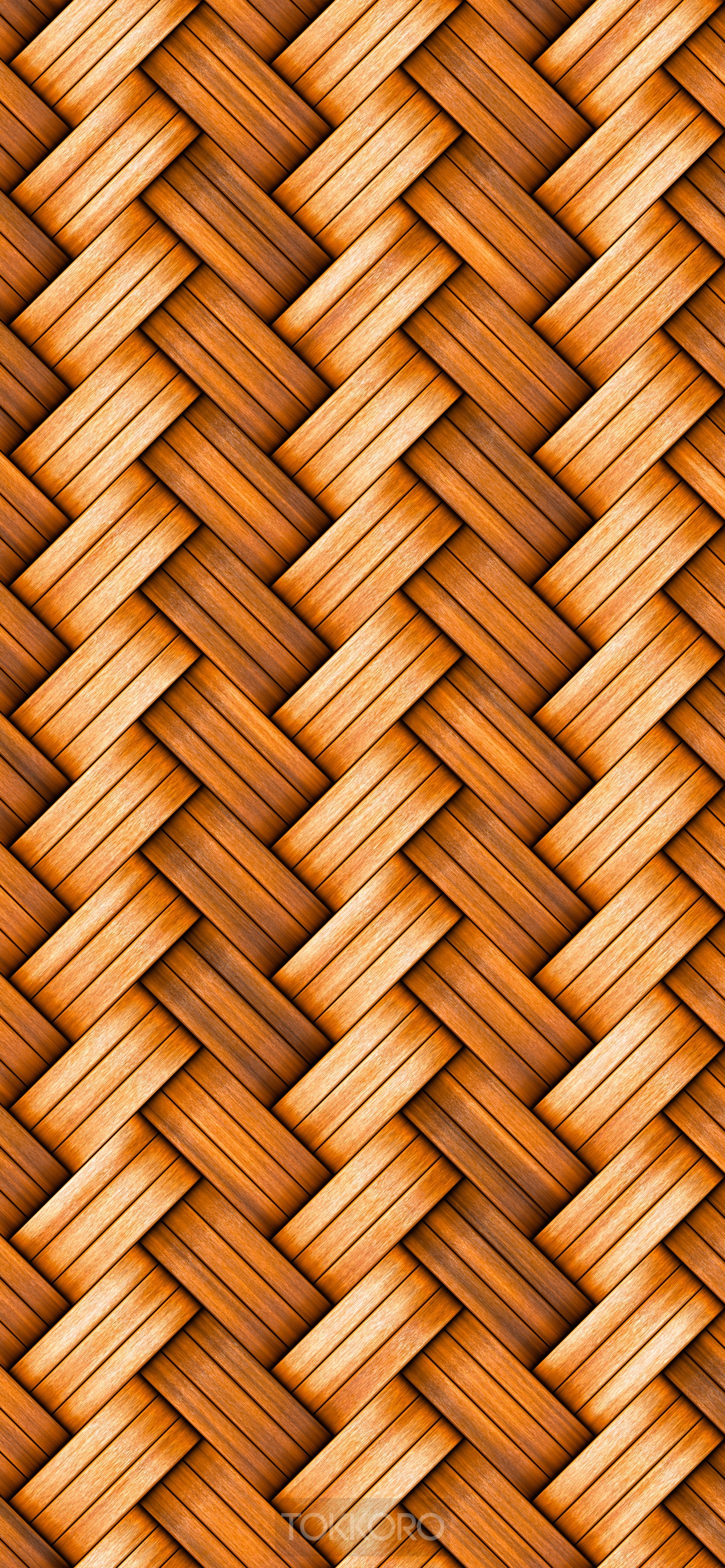 Woven wood parquet pattern for iPhone 11 Pro Max HD Phone Wallpaper