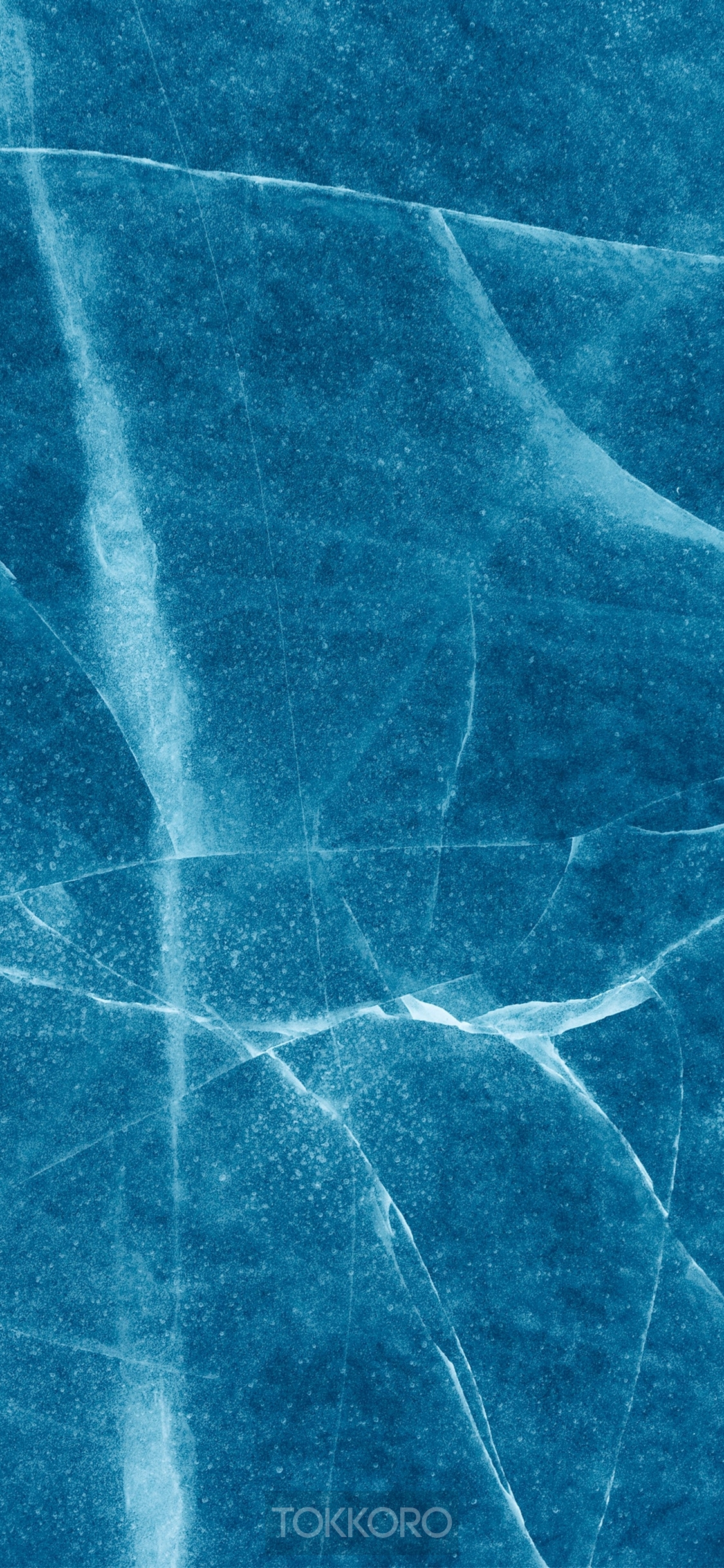 Cracked Blue Ice Texture HD Phone Wallpaper