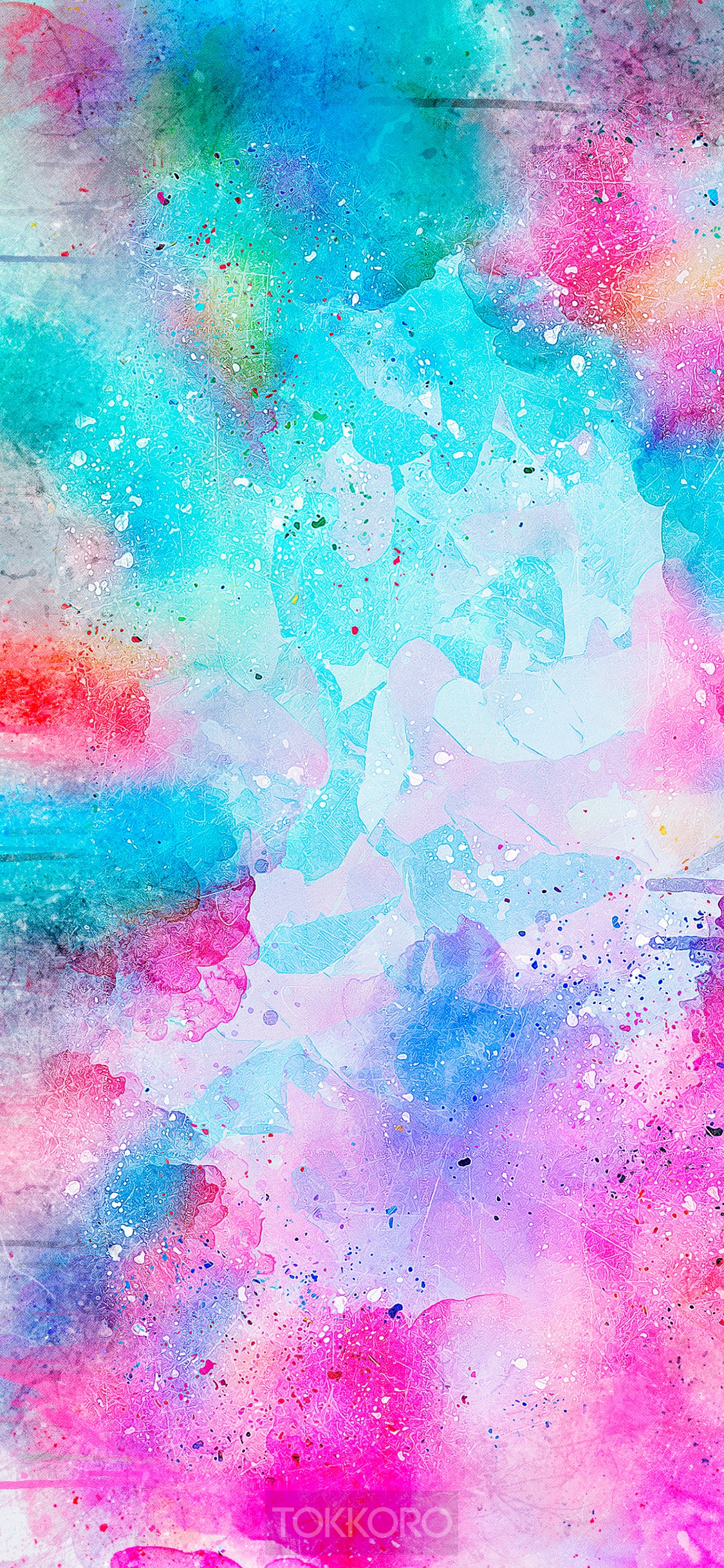 Abstract watercolor splash painting HD Phone Wallpaper