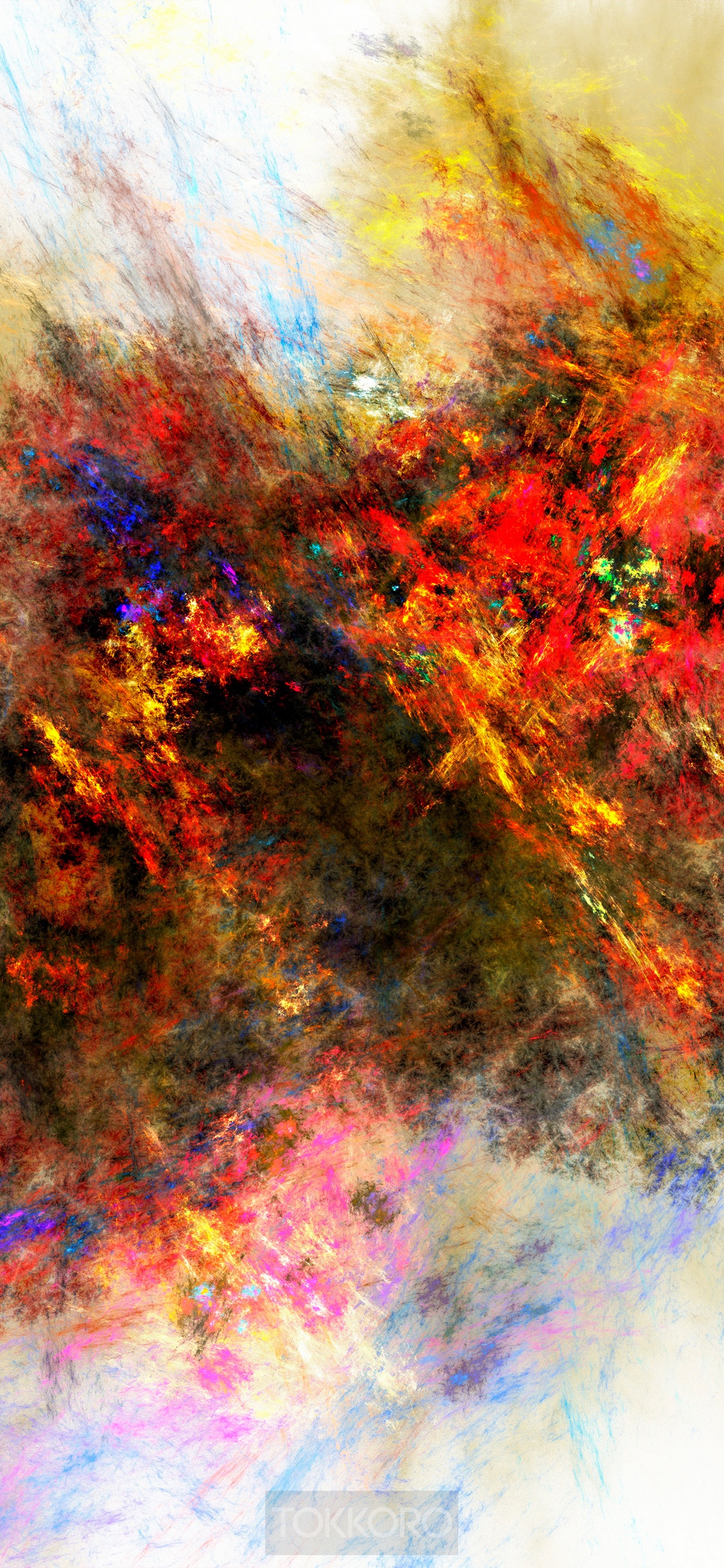 Abstract multicolor wash drawing HD Phone Wallpaper