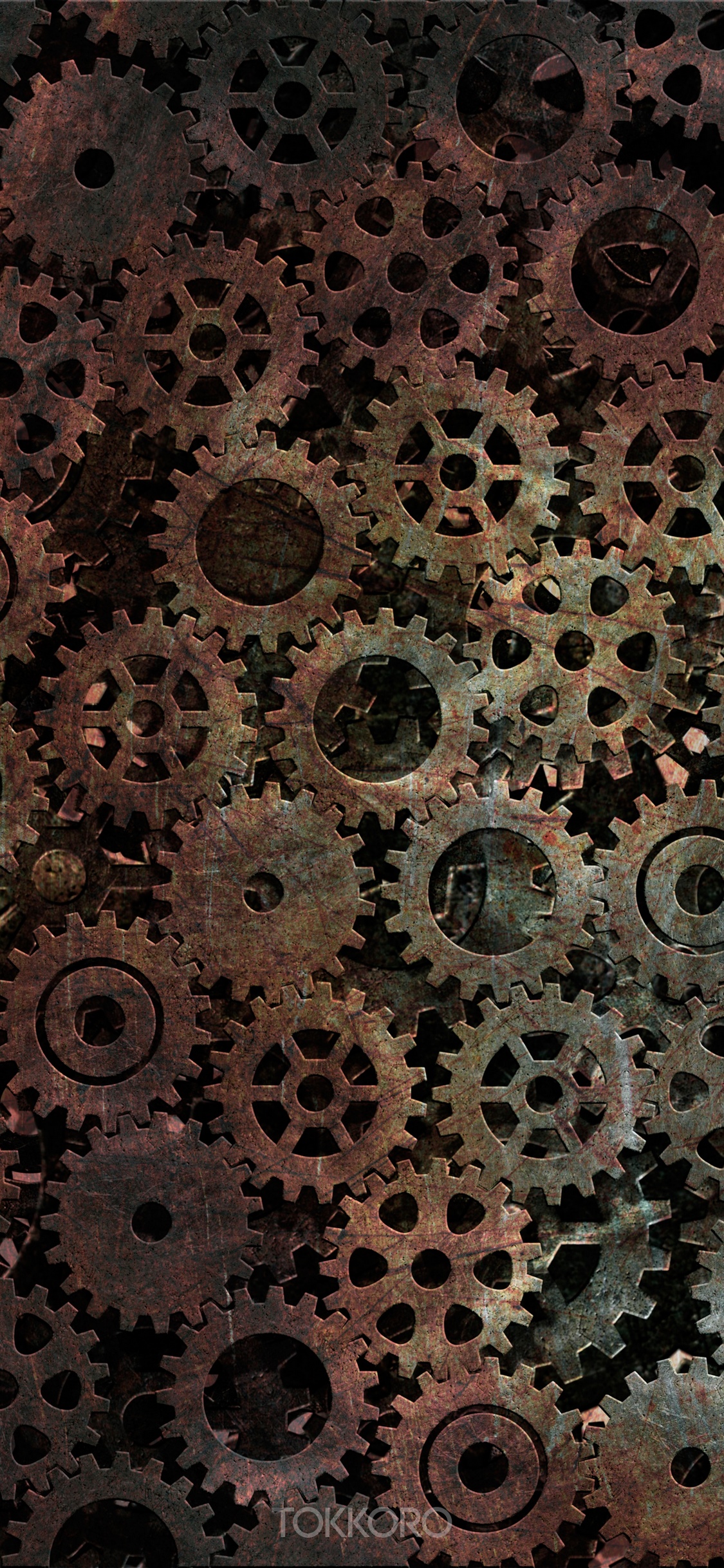 Steampunk gears background for iPhone 11 X HD Phone Wallpaper