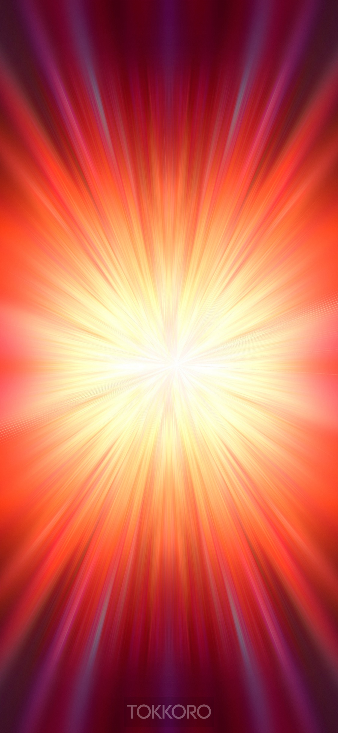 Abstract orange and red light burst HD Phone Wallpaper