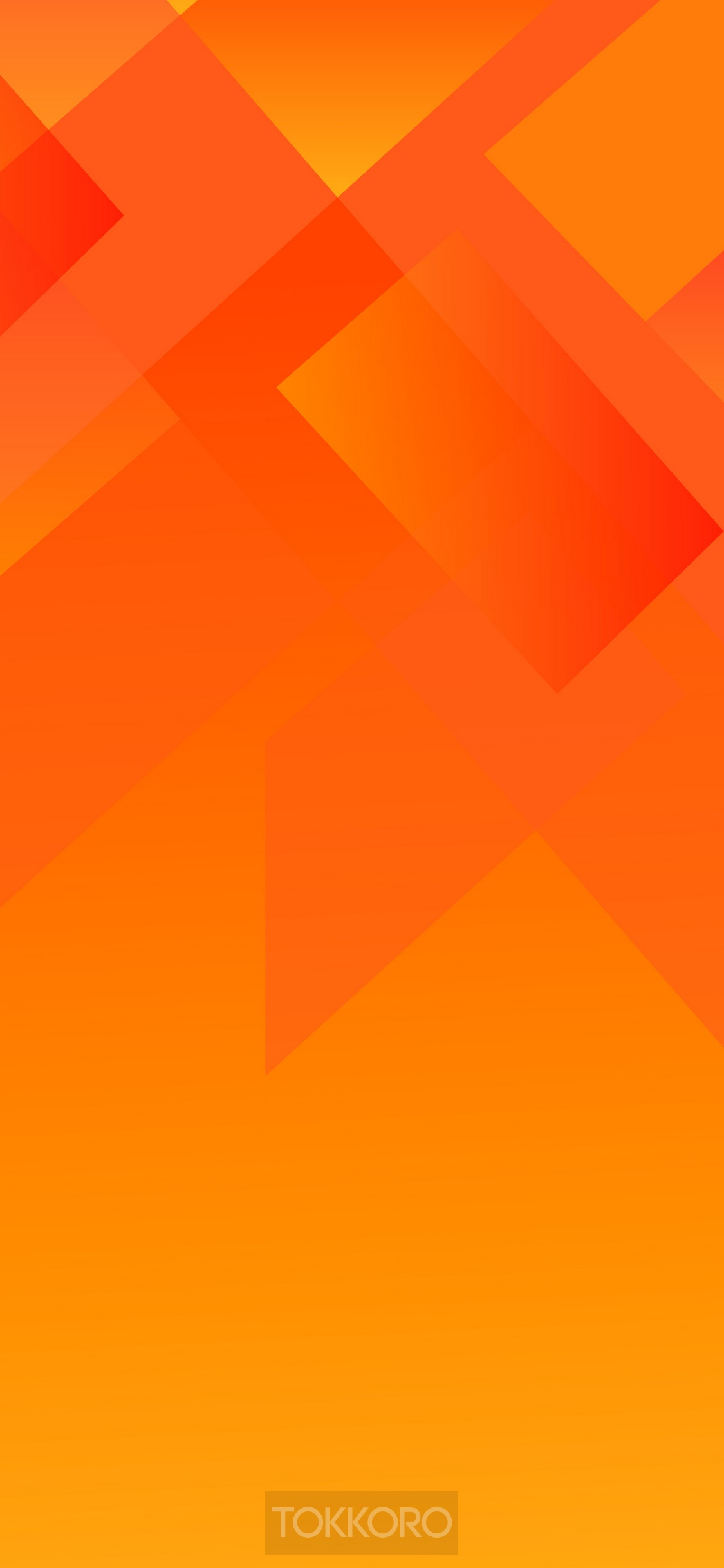 Abstract orange geometric shapes HD Phone Wallpaper