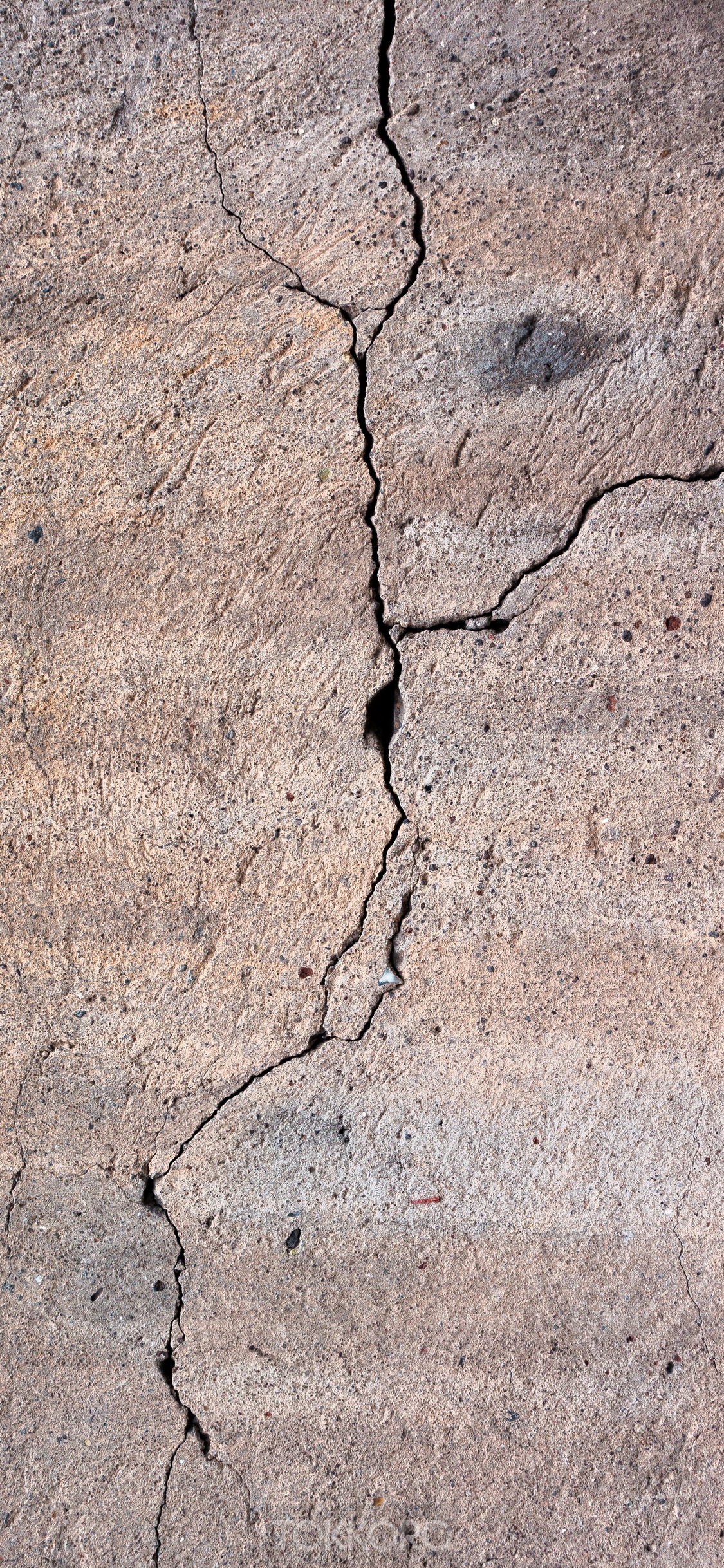 Cracked concrete surface HD Phone Wallpaper
