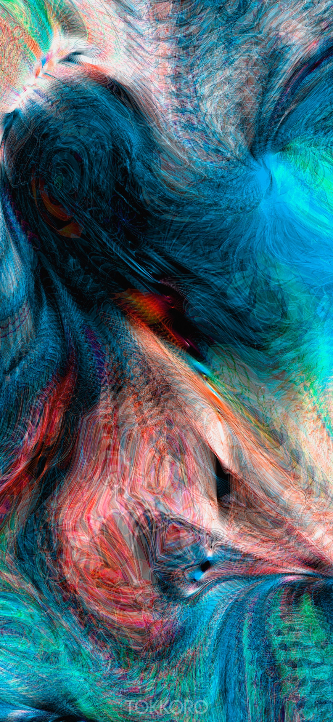 Abstract multicolor wash drawing HD Phone Wallpaper
